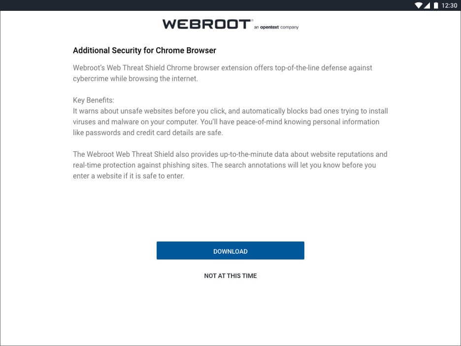 webroot create account