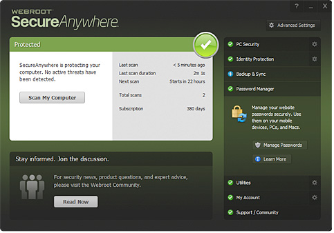 my webroot anywhere